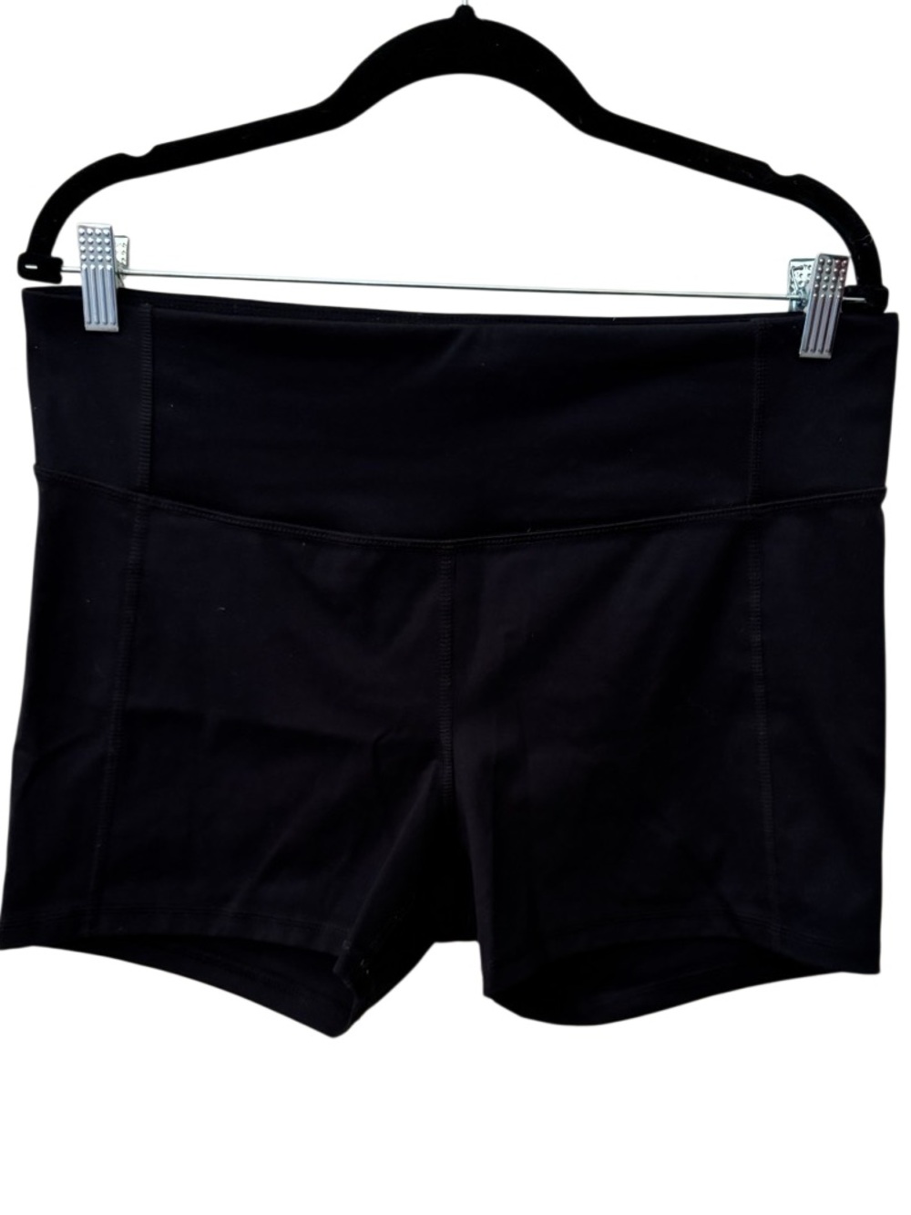All in Motion Black High Rise 2” Shortie Athletic Shorts XXL Workout Yoga - Picture 2 of 9
